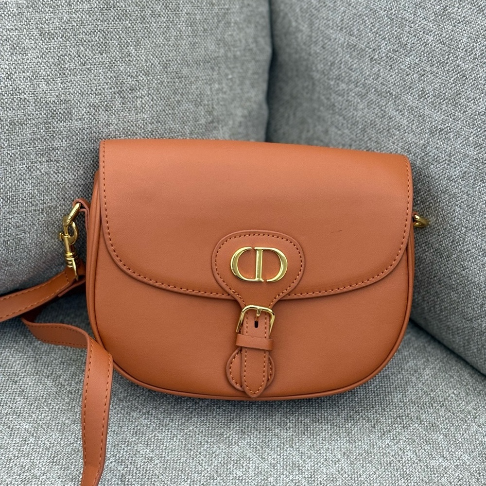 Tan Leather Crossbody Bag